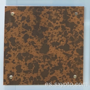 Recubrimiento por pulverización de PVDF perforable Láminas de aluminio de 2,5 mm a 4 mm